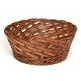 Round 2 Tone Cocoa Midrib Basket W/O Handles - 12"x4"